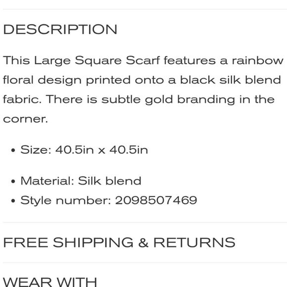 Kurt Geiger London Large Square Scarf - Picture 6 of 8